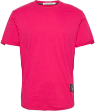 Badge Turn Up Sleeve T-shirts Short-sleeved Rosa Calvin Klein Jeans*Betinget Tilbud