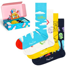 Happy socks 4P The Simpsons GiftSet Mixed Baumwolle Gr 36/40