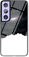 Starry Sky Tempered Glass + PC + TPU Hybrid Phone Cover Shell for Samsung Galaxy S21+ 5G