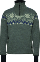 "Fongen Wp Masc Sweater Tops Knitwear Half Zip Jumpers Green Dale Of Norway"