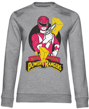 Power Rangers - Red Ranger Pose Girly Sweatshirt, Sweatshirt
