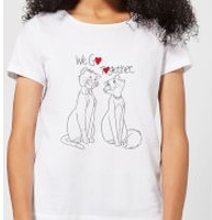 Disney Aristocats We Go Together Women's T-Shirt - White - S