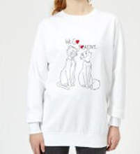 Disney Aristocats We Go Together Women's Sweatshirt - White - XS - White
