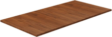 vidaXL Bänkskiva badrum mörkbrun 100x50x1,5cm behandlat massivt trä