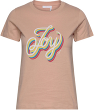 Top Tops T-shirts & Tops Short-sleeved Pink See By Chloé