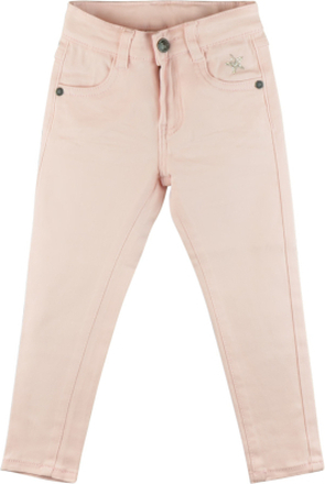 Ljusrosa jeans med stjärna i strass (Storlek: 6 år - 116 cm)