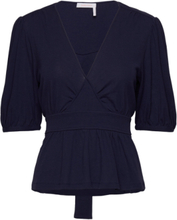 Top Tops Blouses Short-sleeved Navy See By Chloé