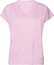 "Ladies T-Shirt Ss Tops T-shirts & Tops Short-sleeved Pink Garcia"
