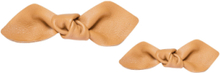 Leather Bow Hair Clip Big And Small 2-Pack Accessories Hair Accessories Hair Pins Oransje Corinne*Betinget Tilbud