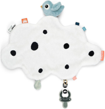 Comfort Blanket Happy Clouds Blue Baby & Maternity Pacifiers & Accessories Cuddle Blankets Blå D By Deer*Betinget Tilbud