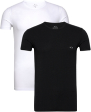 Men's 2-Pack T-Shirt Tops T-shirts Short-sleeved Multi/patterned Armani Exchange