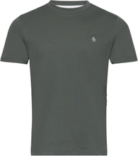S/S Pin Point Embroi Tops T-shirts Short-sleeved Green Original Penguin