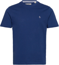 S/S Pin Point Embroi T-shirts Short-sleeved Blå Original Penguin*Betinget Tilbud