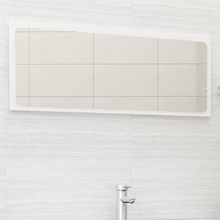 vidaXL Specchio da Bagno Bianco Lucido 100x1,5x37 cm in Truciolato