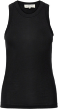 Elle Tank Top T-shirts & Tops Sleeveless Svart By Malina*Betinget Tilbud