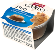 Animonda Carny Adult Duo 24 x 70 g - Thunfisch Mousse & Hühnchenfilet-Crumble
