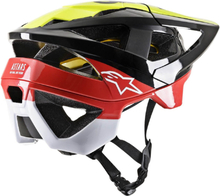 Alpinestars Vector Tech MIPS MTB Helmet - Medium - Pilot Black/Yellow Fluo/Red Gloss