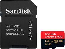 SanDisk MicroSDXC Extreme Pro 64GB 170MB/s A2 C10 V30 UHS-I, SanDisk