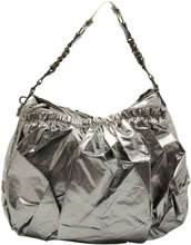 Marc Jacobs Silver Synthetic Leather Parachute Hobo