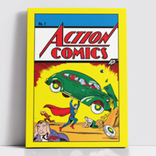 Decorsome x Superman Action Comics No.1 Rectangular Canvas - 12x18 inch