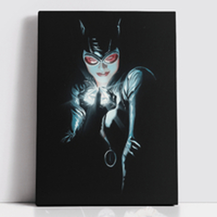 Decorsome x Batman Alex Ross - Catwoman Rectangular Canvas - 20x30 inch