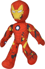 Disney Marvel Iron Man Poserbart Gosedjur Toys Soft Toys Stuffed Toys Red Iron Man