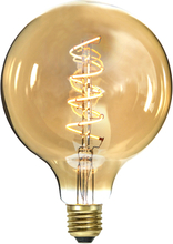 LED-LAMPA E27 G125 DECOLED SPIRAL AMBER Star Trading