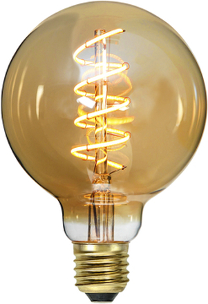 LED-LAMPA E27 G95 DECOLED SPIRAL AMBER Star Trading