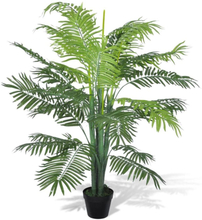 vidaXL Konstväxt Palmträd med kruka 130 cm