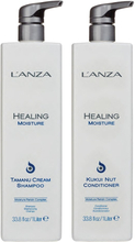 L'ANZA Healing Moisture Duo Shampoo 1000 ml & Conditioner 1000 ml