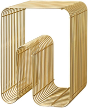 CURVA wire stool shelf gold, AYTM