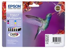 Epson T0807 Blekkpatroner - Multipakke