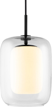 Globen Lighting Cuboza takpendel, 20 cm, klar/hvit
