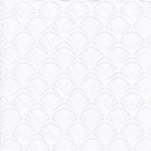 16x Luxe 3-laags servetten met patroon wit 33 x 33 cm