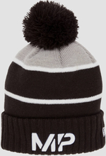 MP New Era Knitted Bobble Hat - Black/White