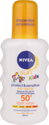 Nivea Sun Kids Protect & Sensitive Spray SPF50+ - 200 ml