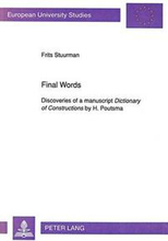 Discoveries of a Manuscript "Dictionary of Constructions" by H.Poutsma