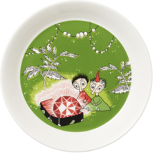 Moomin Plate Ø19Cm Thingumy And Bob Home Tableware Plates Dinner Plates Green Arabia