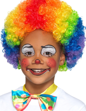 Regnbågsfärgad Clownperuk till Barn