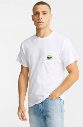 HUF T-shirt Regal S/S Pocket Tee Hvit