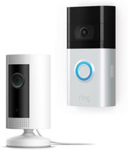 Ring Video Doorbell 3 + Ring Indoor Cam White