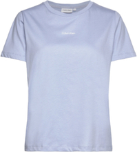 Micro Logo T-Shirt T-shirts & Tops Short-sleeved Blå Calvin Klein*Betinget Tilbud