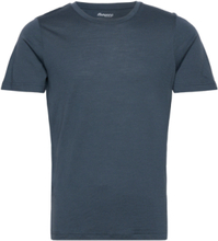 Urban Wool Tee Tops T-Kortærmet Skjorte Blue Bergans