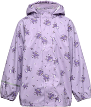 "Rain Jacket - Aop Outerwear Rainwear Jackets Purple CeLaVi"