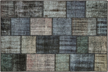 patchwork vloerkleed grijs nr.35569 179cm x 121cm