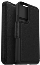 Otterbox - Strada Case wallet hoes - Samsung Galaxy S22 Plus - Zwart + Lunso Tempered Glass