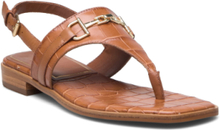 Lexley Shoes Summer Shoes Flat Sandals Beige Dune London*Betinget Tilbud
