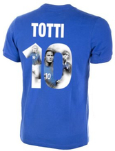 Italië retro voetbalshirt 1970's + Totti 10 (Photo Style)