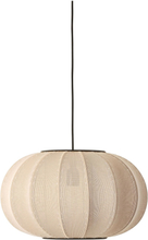 Knit-Wit 45 Oval Pendant Home Lighting Lamps Ceiling Lamps Pendant Lamps Beige Made By Hand