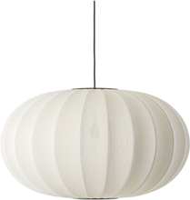Knit-Wit 76 Oval Pendant Home Lighting Lamps Ceiling Lamps Pendant Lamps White Made By Hand